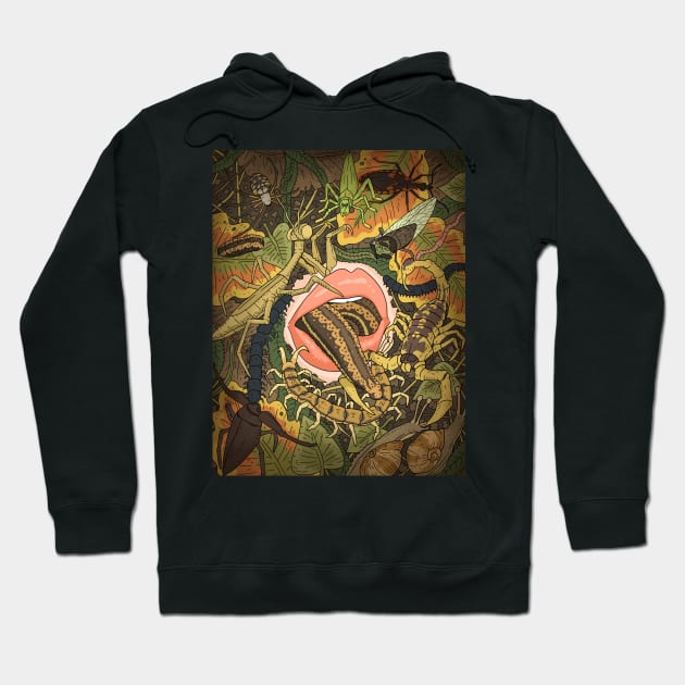 Lips and leech. bugs. Hoodie by JJadx